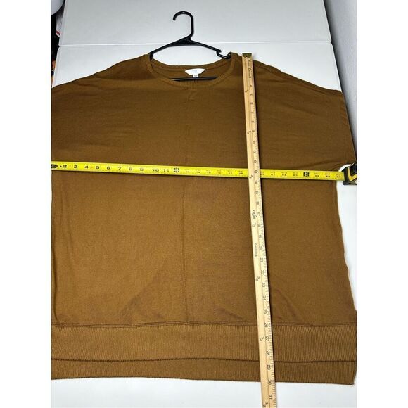 Time and Tru Brown Mustard Crewneck Sweater Size 3XL(22) Long Sleeve - Picture 6 of 10